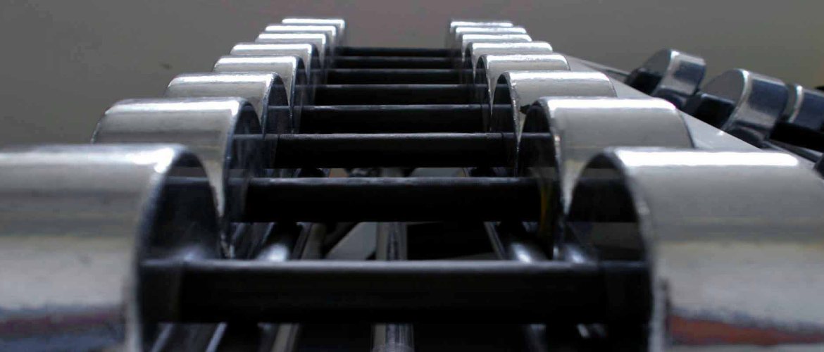 Dumbell Header for Bodybuilding and Nutrition